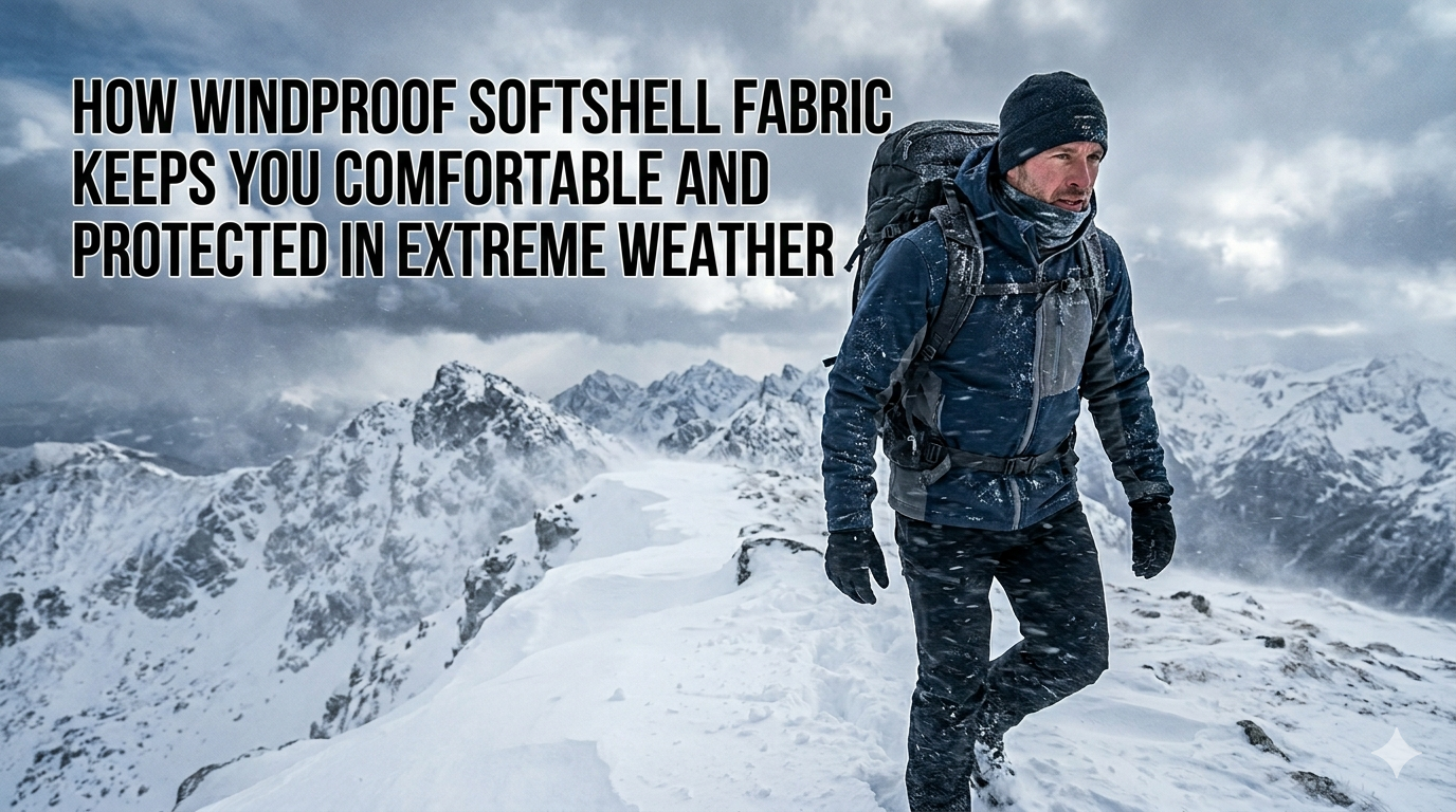 Quam Windproof Softshell Fabric custodit te solatium et munitum in extrema tempestate