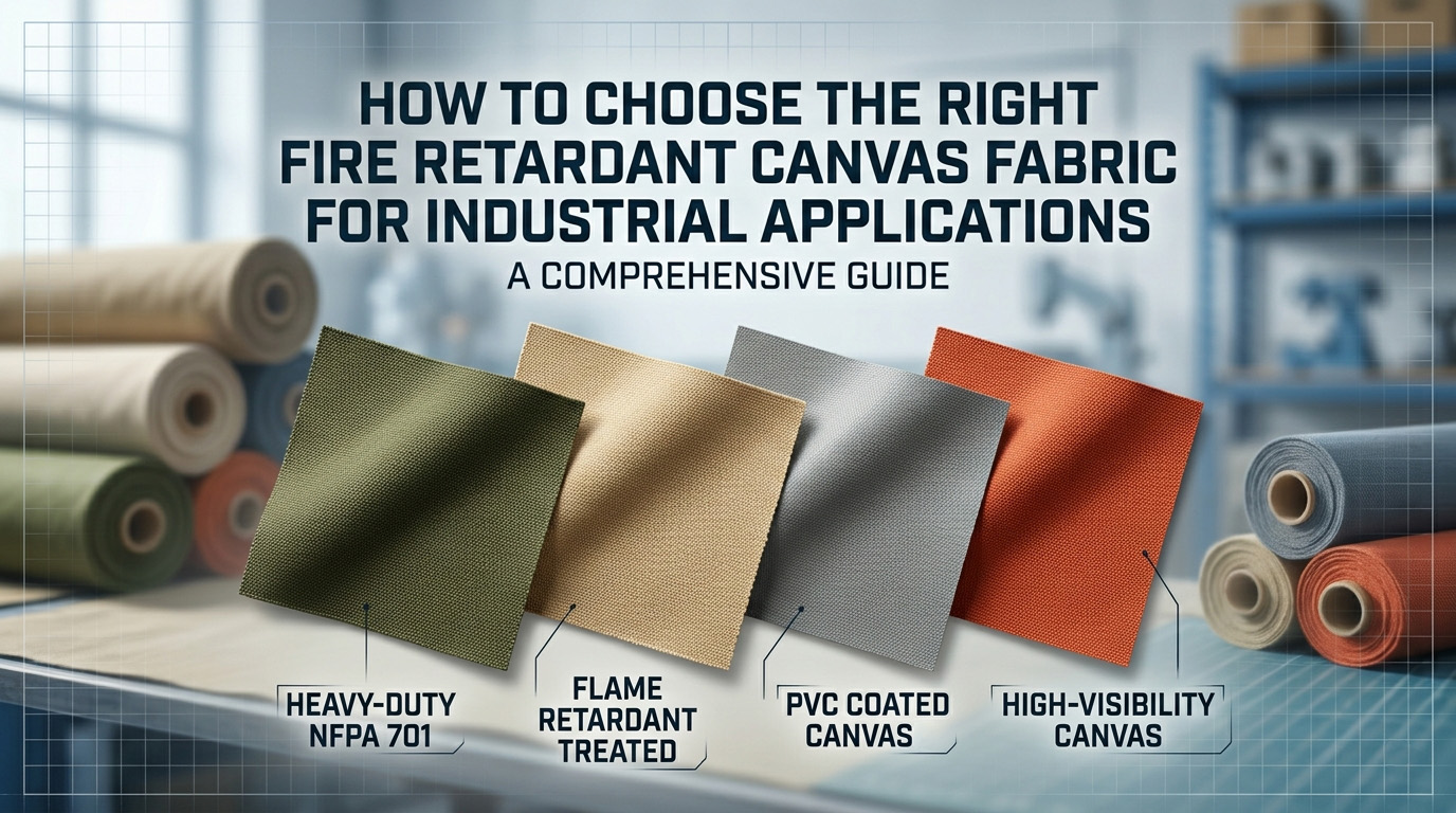 Quam eligere Ignis Retardant Canvas Fabric pro Industrial Applications