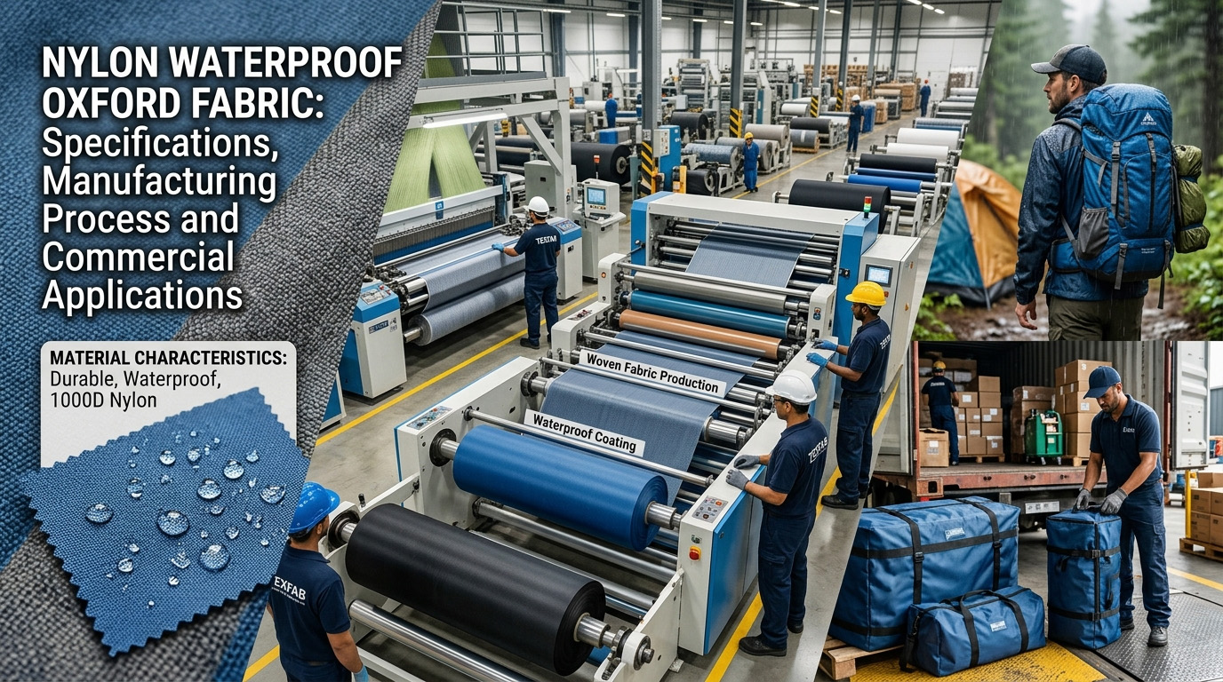 Nylon Waterproof Oxford Fabric: Specificationes, Vestibulum Processus et Applications Commercial
