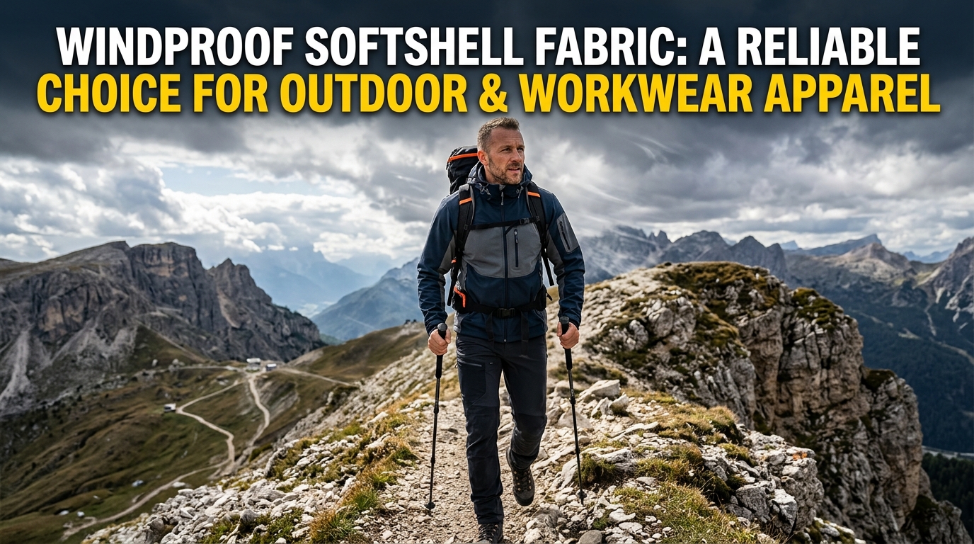 Windproof Softshell Fabric: A certa electio pro Outdoor et Workwear Apparel