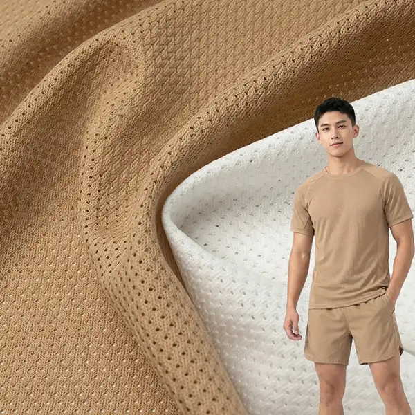 Recycled Polyester vestis Mesh Fabric